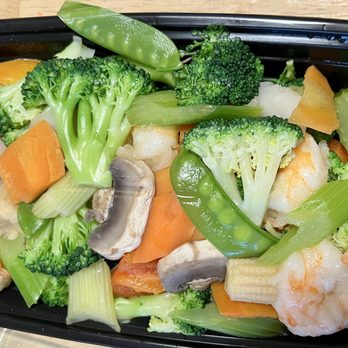 China Star - Shrimp with mixed vegetables and garlic sauce was ordered on the side (not pictured)... in carryout container. Also with white rice - Chinese Near Me - Lambertville, Michigan China Star - Shrimp with mixed vegetables and garlic sauce was ordered on the side (not pictured)... in carryout container. Also with white rice - Chinese Near Me - Lambertville, Michigan