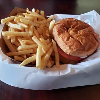 The Shack - Pineapple Burger Side of Fries - Sports Bars Near Me - Playa Del Rey, California The Shack - Pineapple Burger Side of Fries - Sports Bars Near Me - Playa Del Rey, California