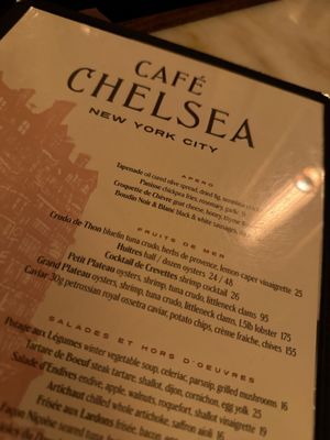 Menu photo 6 Café Chelsea New York, NY