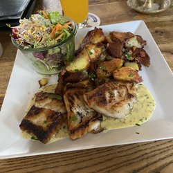 Feldstern - Pannfisch und Bratkartoffeln
