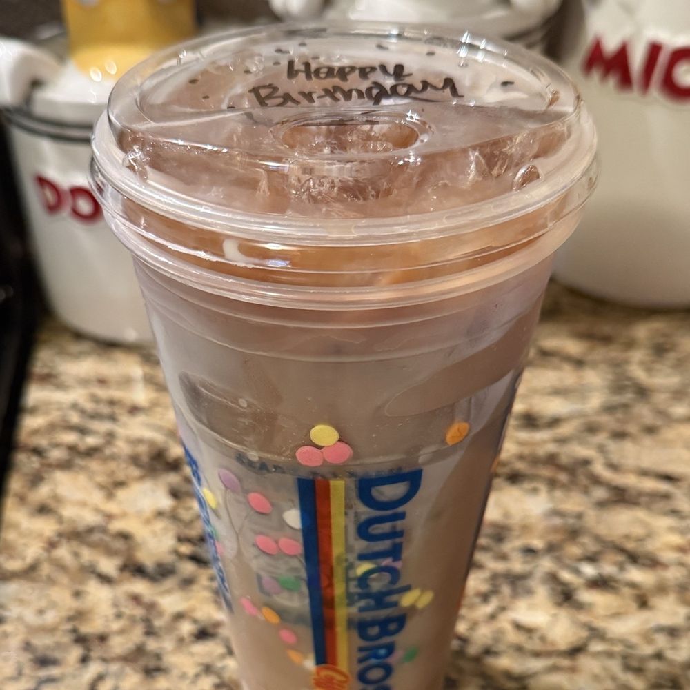 Dutch Bros Coffee - Iced Cold Brew with a splash of sweet cream. - Juice Bars & Smoothies Near Me - Rialto, California