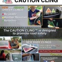 A&A Driving School - Caution Cling is now available at this location. Keep you and your family safe while on the road.