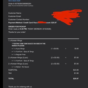 Cupbop - This is the receipt with what I ordered . Everything was out in one container and incorrect saucing etc - Barbeque Near Me - Mansfield, Texas Cupbop - This is the receipt with what I ordered . Everything was out in one container and incorrect saucing etc - Barbeque Near Me - Mansfield, Texas