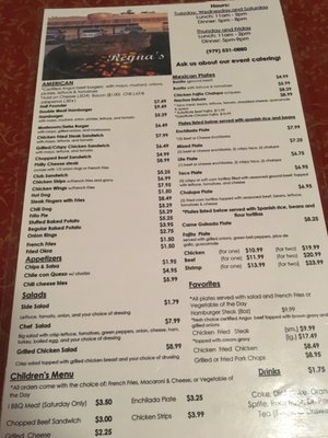 Menu photo 6 Reyna's Cafe Hungerford, TX Menu photo 6 Reyna's Cafe Hungerford, TX