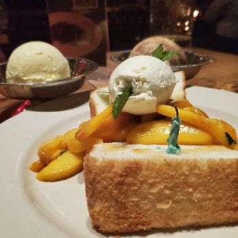 St. Anselm - Angel cake with peaches - Steakhouses Near Me - Washington, DC, District of Columbia