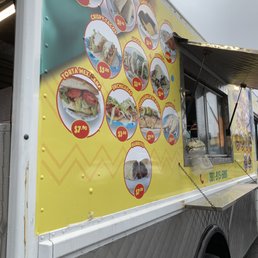 Side of truck with pricing