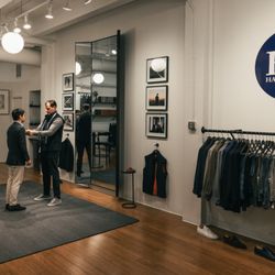 Hall Madden - During your 1-on-1 private appointment, our Hall Madden San Francisco showroom director will fit you for formalwear and casual wear.