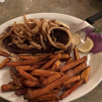 Cypress Creek Grill - Ribeye w/ Sweet Potato Fries - American Near Me - Elizabeth City, North Carolina Cypress Creek Grill - Ribeye w/ Sweet Potato Fries - American Near Me - Elizabeth City, North Carolina