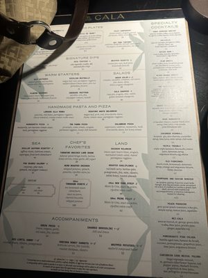Menu photo 1 Cala Scottsdale, AZ Menu photo 1 Cala Scottsdale, AZ