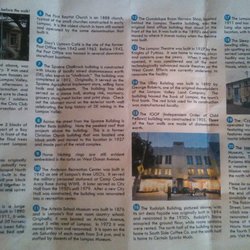 Historic Downtown Lompoc Guide by Chamber of  Commerce where Michael's Place is located on Ocean between H and I Streets nr Lilley Bldg.