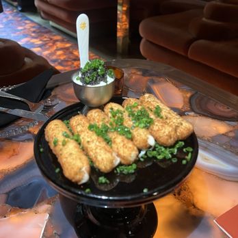 Starlite - Mozzarella sticks with caviar and creme fraiche - Cocktail Bars Near Me - San Diego, California Starlite - Mozzarella sticks with caviar and creme fraiche - Cocktail Bars Near Me - San Diego, California
