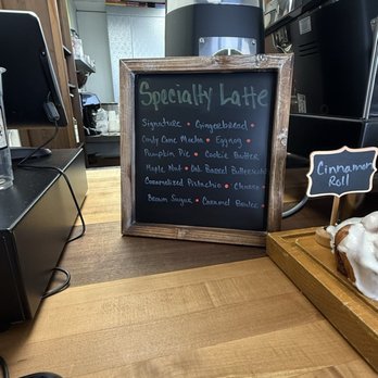 Experiment Coffee and Pastry - Specialty drinks menu at register - Coffee & Tea Near Me - Tempe, Arizona
