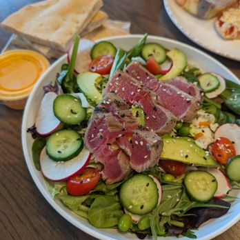 Urbane Cafe - Ahi tuna salad, gluten free bread - Salad Near Me - Ventura, California Urbane Cafe - Ahi tuna salad, gluten free bread - Salad Near Me - Ventura, California