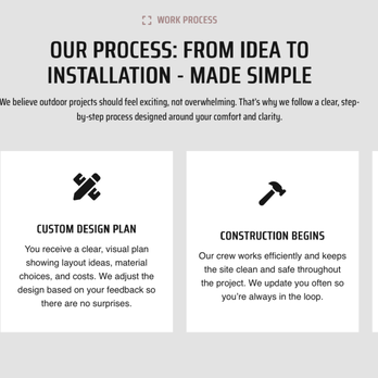 Oasis Outdoor Living Construction - Our Process - Masonry/Concrete Near Me - Moore, Oklahoma