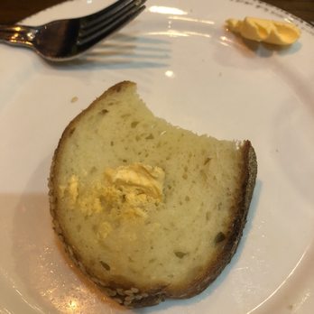 Sorellina - Complimentary bread (ate the other piece but it was nice and soft) - Wine Bars Near Me - Hoboken, New Jersey