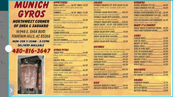Menu photo 6 Munich Gyros Fountain Hills, AZ Menu photo 6 Munich Gyros Fountain Hills, AZ