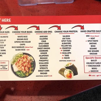 Oh Poke - Menu - Poke Near Me - Claremont, California Oh Poke - Menu - Poke Near Me - Claremont, California