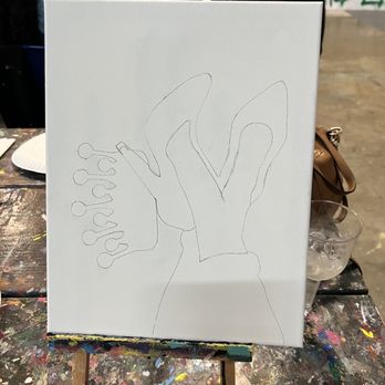 Art & Vibez - Before I Painted The Artwork - Paint & Sip Near Me - Houston, Texas Art & Vibez - Before I Painted The Artwork - Paint & Sip Near Me - Houston, Texas