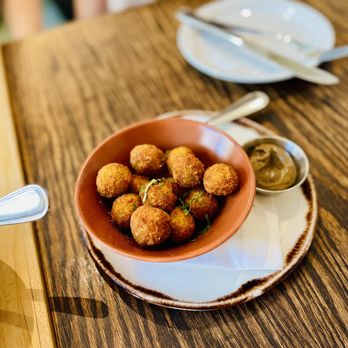 Di Beppe - a bowl of deep fried meatballs - Italian Near Me - Vancouver, British Columbia Di Beppe - a bowl of deep fried meatballs - Italian Near Me - Vancouver, British Columbia