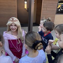 The children loved the princess sang and danced with all the kids and kept them all entertained after they were full of birthday cake! The children loved the princess sang and danced with all the kids and kept them all entertained after they were full of birthday cake!