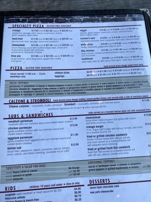 Menu photo 2 Vintage Pizzeria Dunwoody, GA Menu photo 2 Vintage Pizzeria Dunwoody, GA