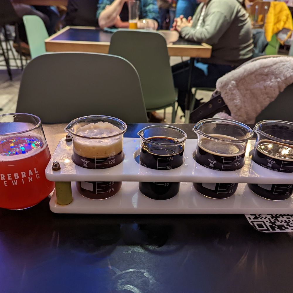 Cerebral Brewing - Loved that the beer flight came in beakers! - Breweries Near Me - Denver, Colorado
