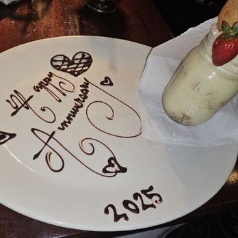 Pappadeaux Seafood Kitchen - Anniversary dessert! - Seafood Near Me - Phoenix, Arizona