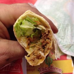 Taco Time - Don't even bother. This is what a $5 beef soft taco looks like. RIP OFF east of Rip City!!