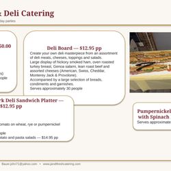 J and T Fresh Catering - Deli, platters sandwiches and hoagies