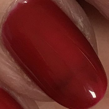 Lynn Nails - You can see here my old purple polish week which was not removed properly, shows through the red! - Nail Salons Near Me - Burtonsville, Maryland Lynn Nails - You can see here my old purple polish week which was not removed properly, shows through the red! - Nail Salons Near Me - Burtonsville, Maryland