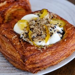 The Local General Store - Black sesame mochi danish