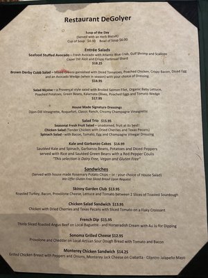 Menu photo 7 Restaurant Degolyer Dallas, TX Menu photo 7 Restaurant Degolyer Dallas, TX