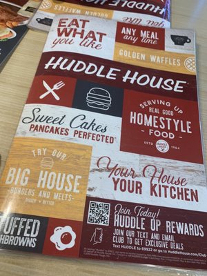 Menu photo 1 Huddle House Sweetwater, TN