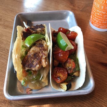 Tacos 4 Life - Crispy eggplant taco & crab cake taco! - Tacos Near Me - Concord, North Carolina