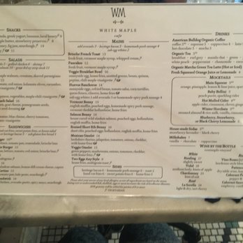 White Maple Café - Menu Feb '19 - New American Near Me - Ridgewood, New Jersey