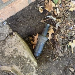 Amarillo Sprinkler Repair - A busted head