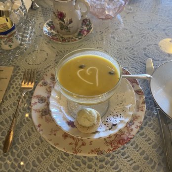 Aubrey Rose Tea Room - Butternut squash soup - Tea Rooms Near Me - La Mesa, California