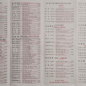 Pho Da Nang - Menu side 2 - Vietnamese Near Me - South Amboy, New Jersey Pho Da Nang - Menu side 2 - Vietnamese Near Me - South Amboy, New Jersey