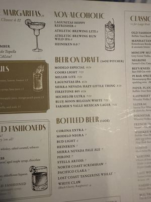 Menu photo 7 Pi Bar Woodbridge, CA