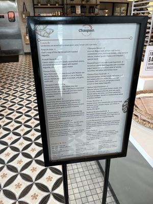 Menu photo 5 Chaupain Bakery Newport Beach, CA