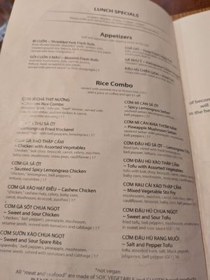 Menu photo 4 Blossom Vegetarian Renton, WA