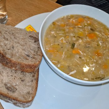 The Wild Olive Tree - Chicken Leek & Barley Soup w.your choice of bread. £5.20 - Cafes Near Me - Glasgow, GLG