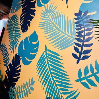 BITES Asian Kitchen + Bar - Cool painted wall great vibe in general - Japanese Near Me - Chicago, Illinois
