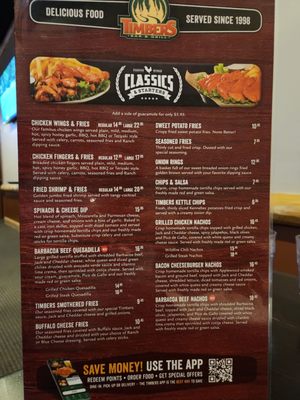 Menu photo 4 Timbers - Durango Las Vegas, NV Menu photo 4 Timbers - Durango Las Vegas, NV