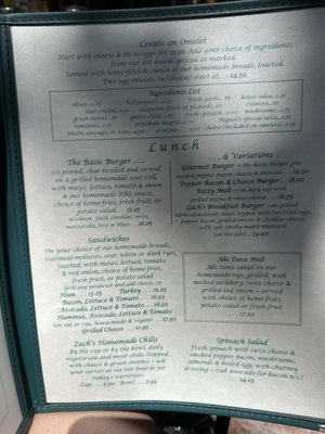 Menu photo 6 Zachary's Restaurant Santa Cruz, CA Menu photo 6 Zachary's Restaurant Santa Cruz, CA