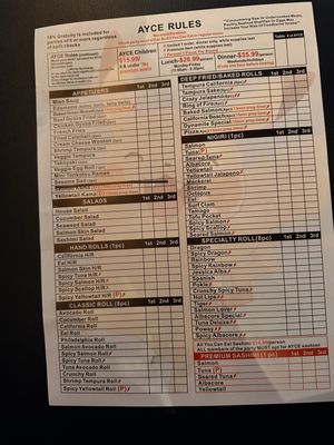 Menu photo 6 Sushi Monster Poway, CA