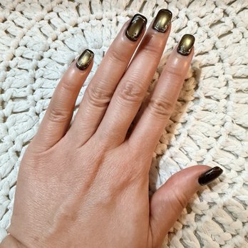Kk Nails And Spa - Gel builder, cat-eye w/design by Mary - Nail Salons Near Me - Tustin, California Kk Nails And Spa - Gel builder, cat-eye w/design by Mary - Nail Salons Near Me - Tustin, California