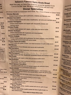 Menu photo 7 Italiano's Restaurant Humble, TX Menu photo 7 Italiano's Restaurant Humble, TX