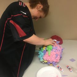 Becky Home Health Care - Making Pinatas