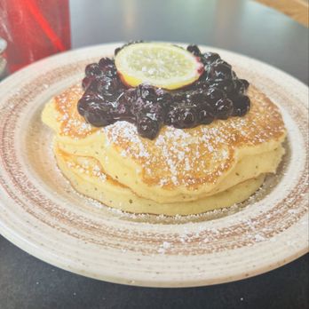 Comfort Cafe - Los Patios - Blueberry Lemon Pancakes - Breakfast & Brunch Near Me - San Antonio, Texas Comfort Cafe - Los Patios - Blueberry Lemon Pancakes - Breakfast & Brunch Near Me - San Antonio, Texas